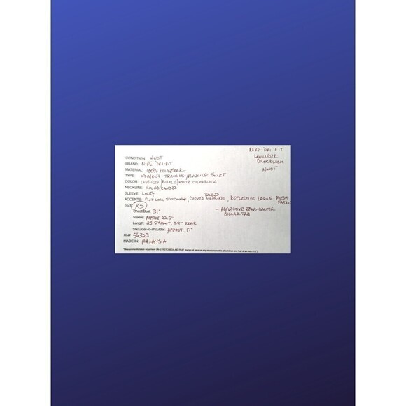 Nike Dri-FIT Women's Long Sleeve Training Shirt, LAVENDER MULTI, Size S, NWOT - Picture 8 of 8